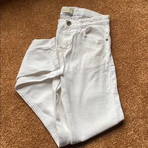 Like new boys Zara skinny fit jeans/white size 10